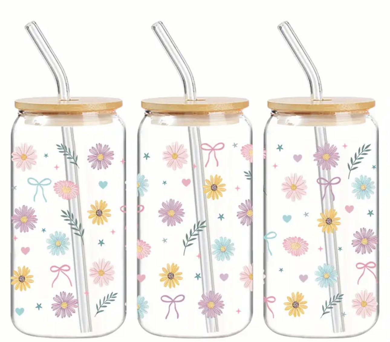 flowers and leaves decal