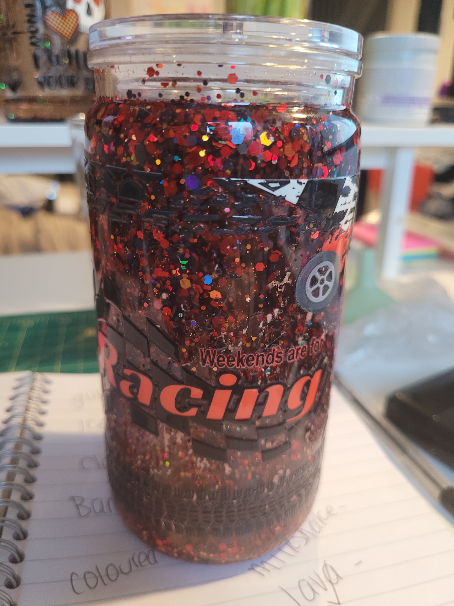 16oz fast flow snow globe tumbler