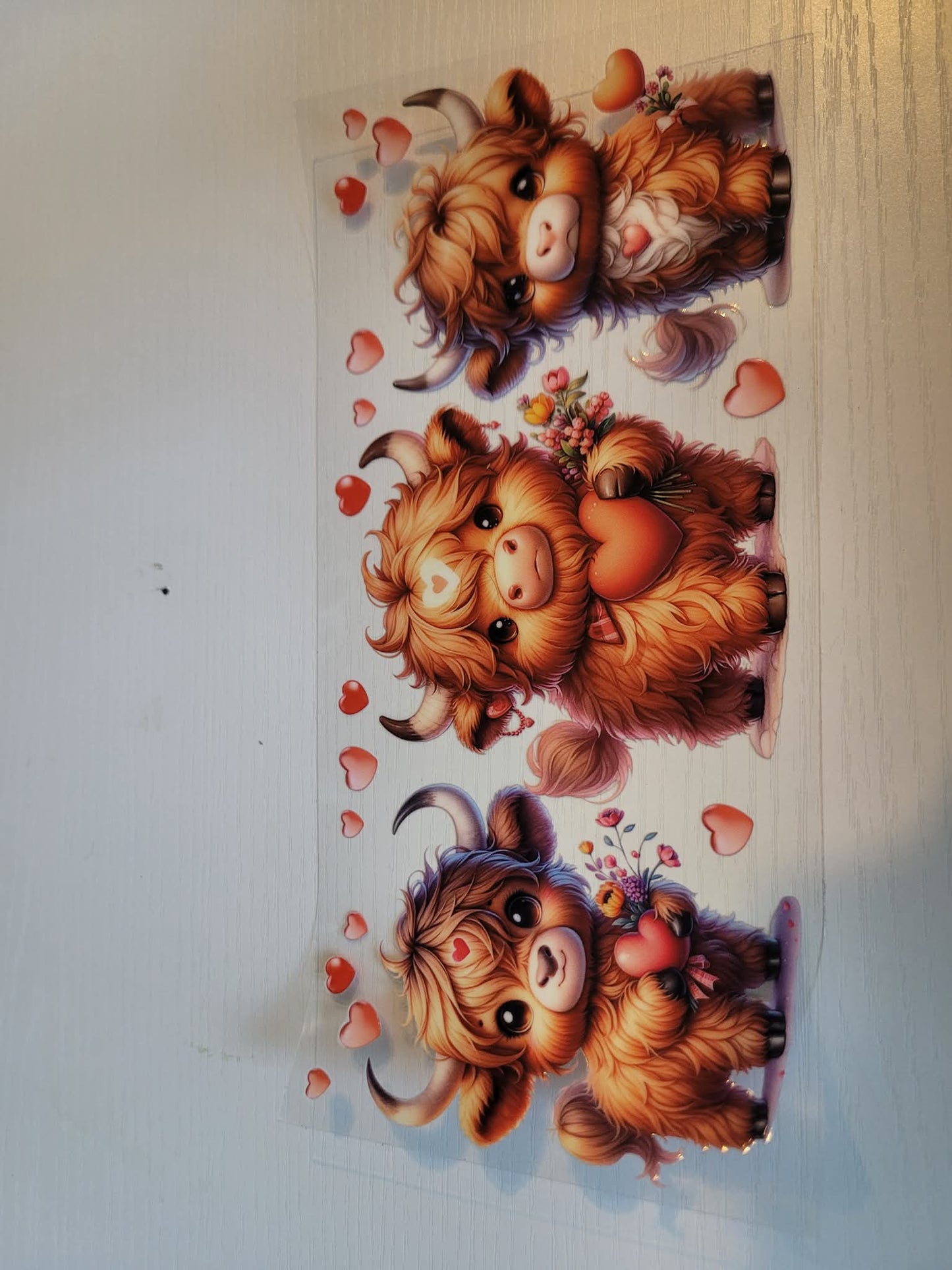 Highland cow decals