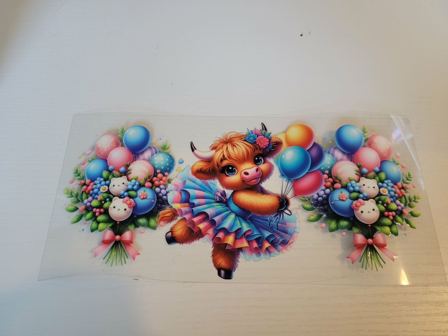 Highland cow decals