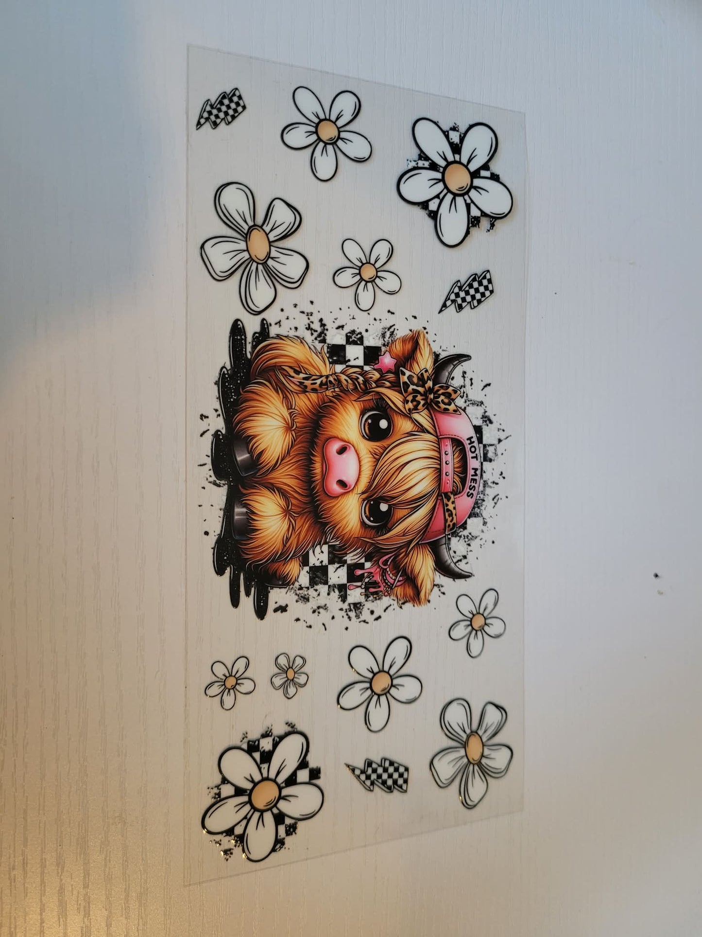 Highland cow decals