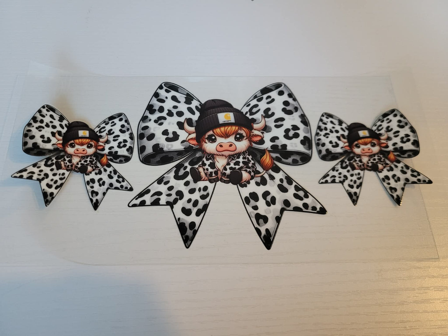 Highland cow decals