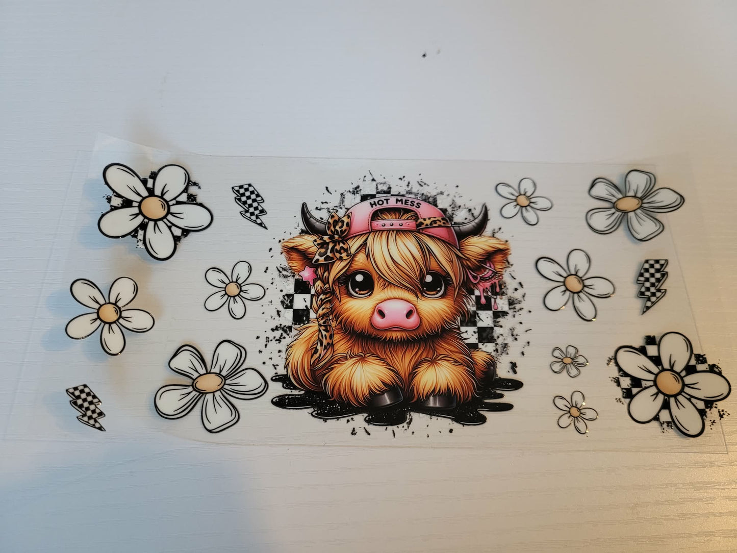 Highland cow decals