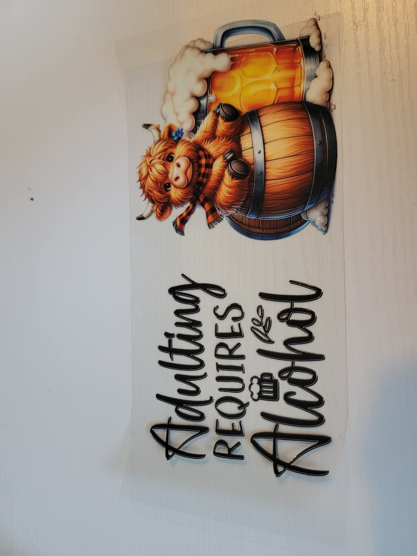 Highland cow decals