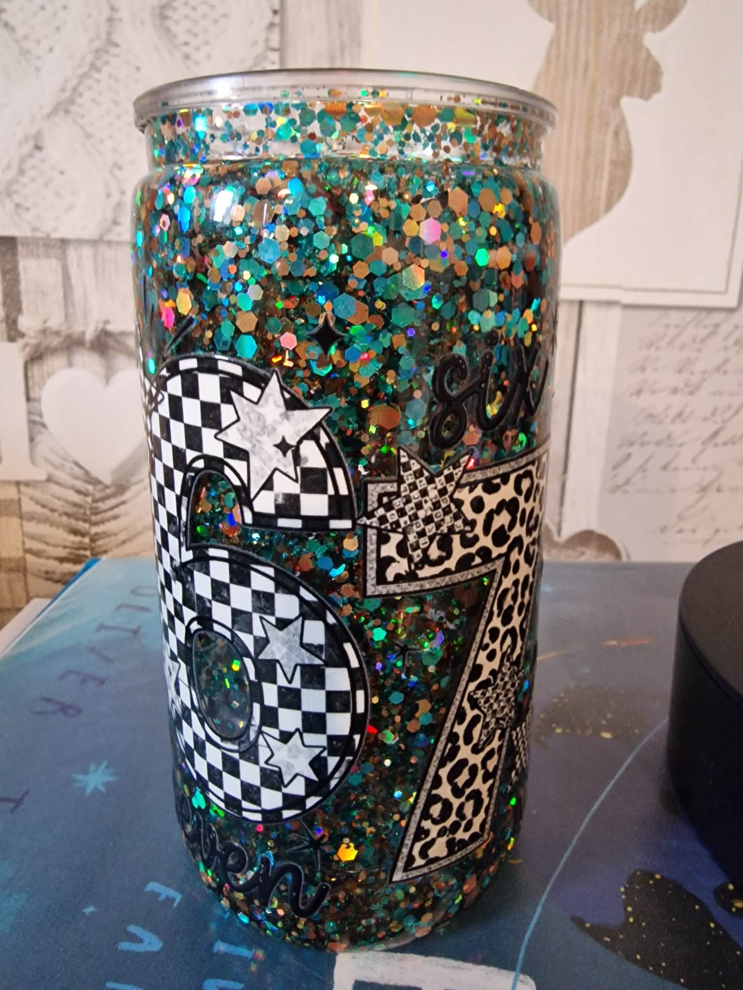 16oz classic snow globe tumbler