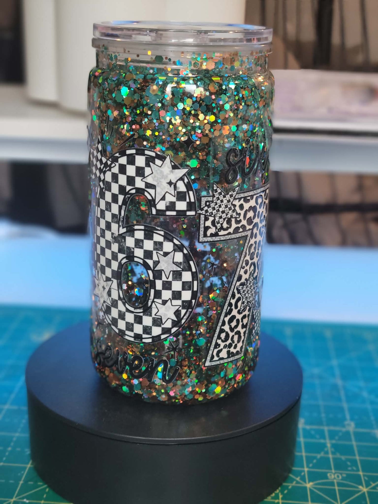 16oz classic snow globe tumbler