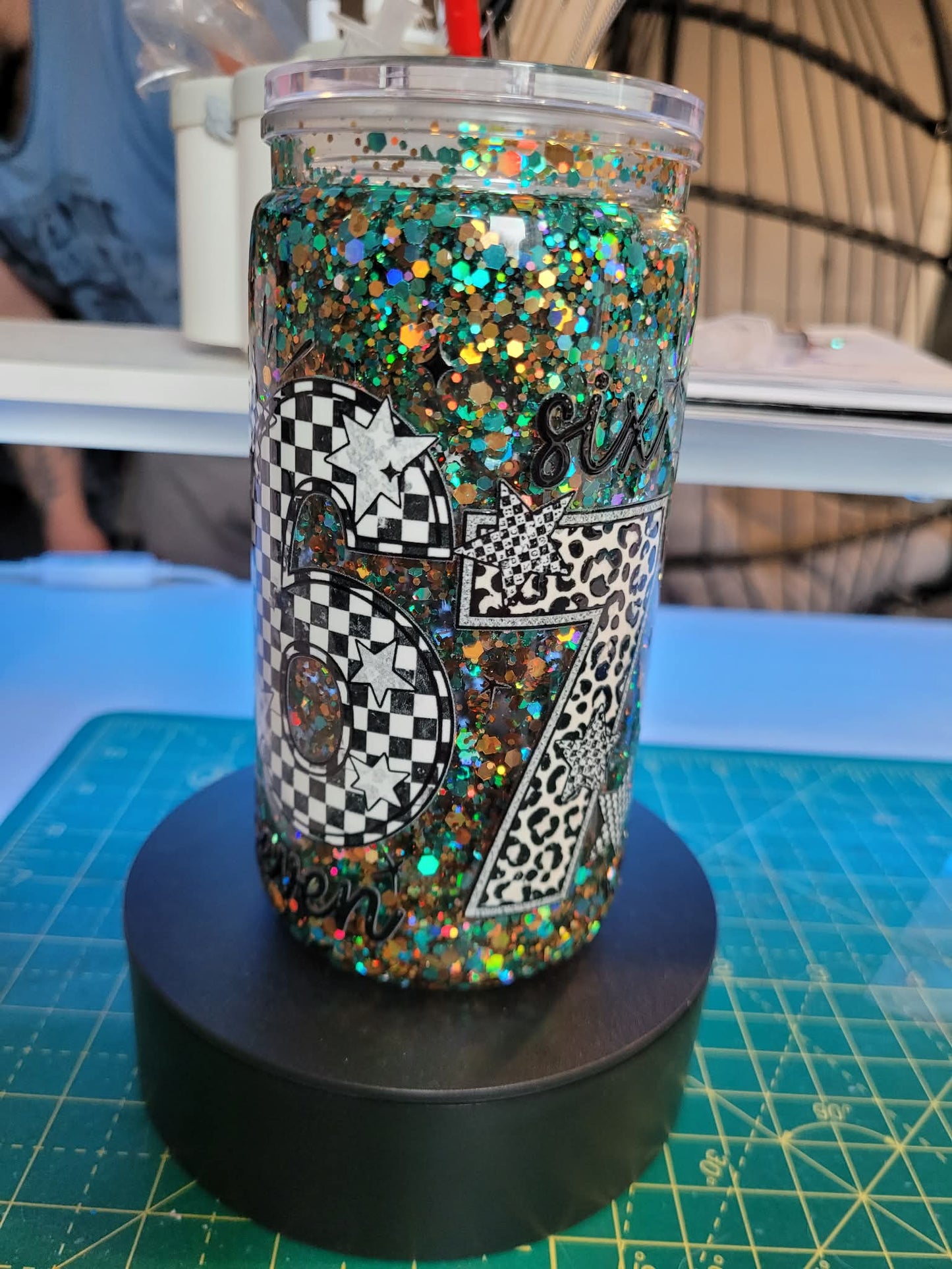 16oz classic snow globe tumbler