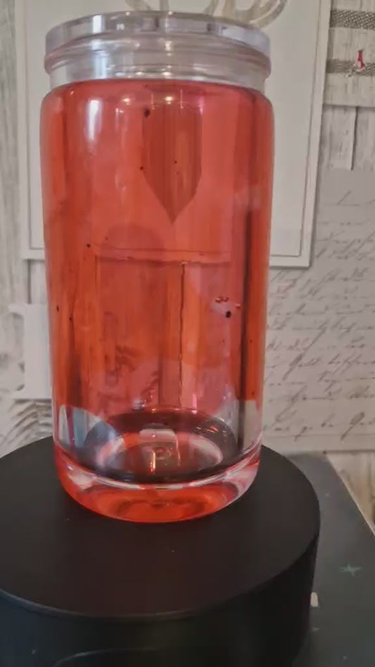 16oz lava lamp snow globe tumbler