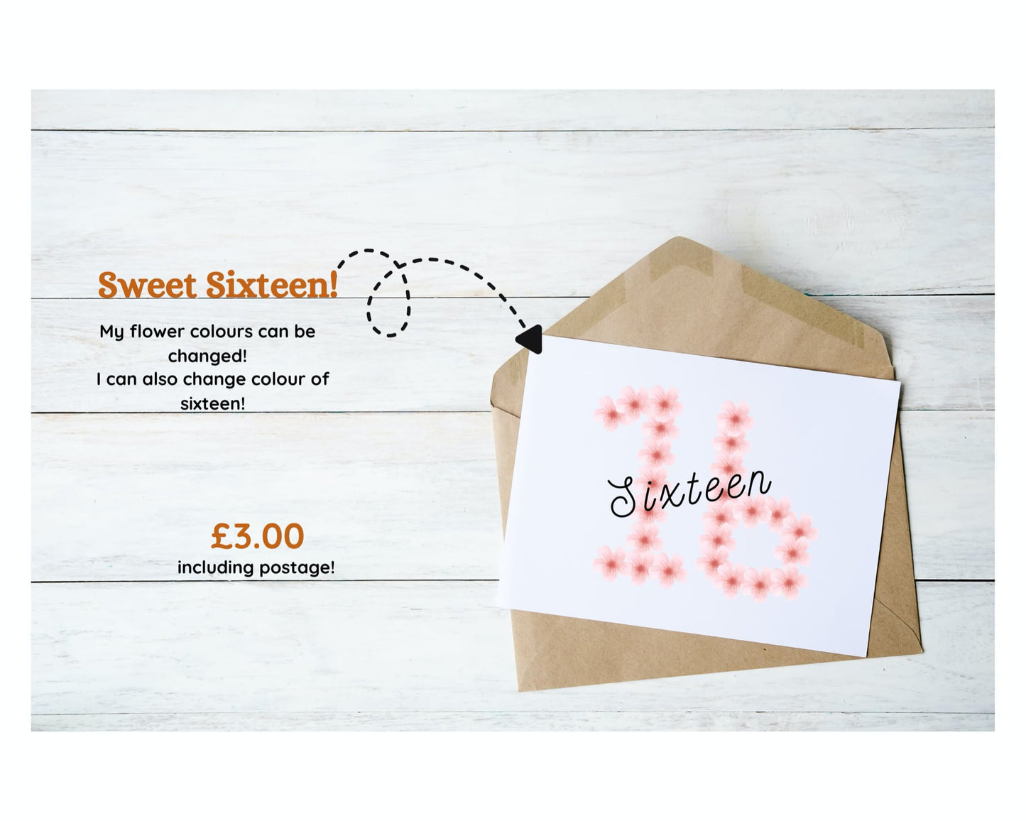 Sweet sixteen birthday card