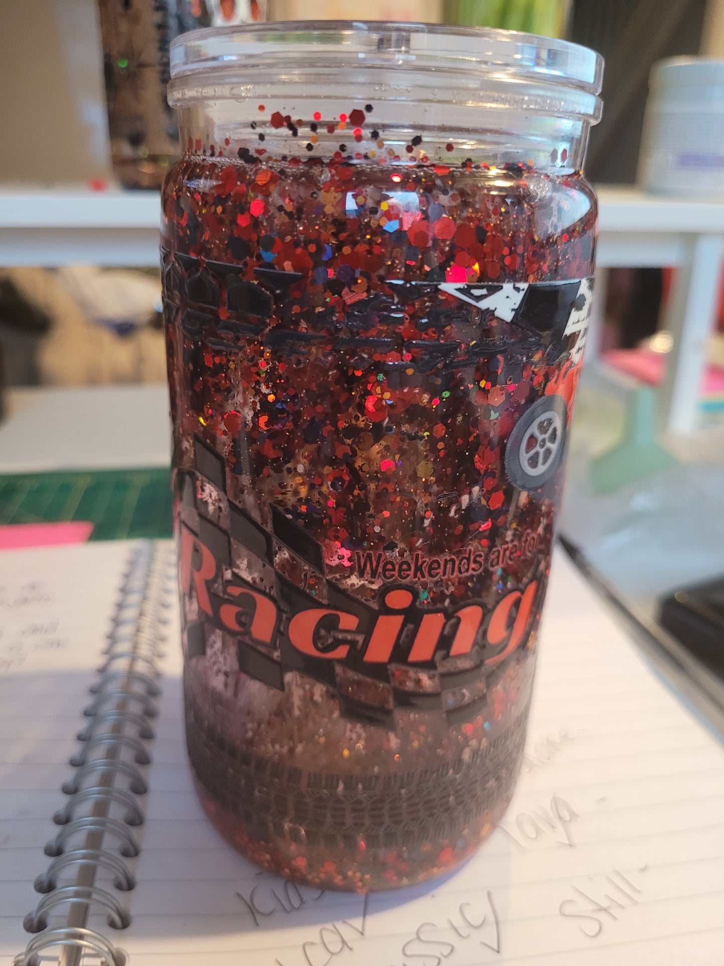 16oz fast flow snow globe tumbler