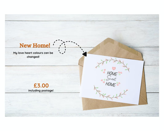 Home sweet home (new home) card